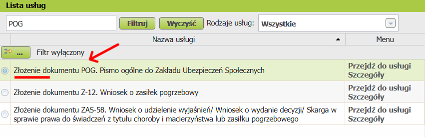 kopia decyzji o przyznaniu emerytury powszechnej